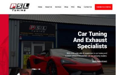 Website preview for PSL Tuning