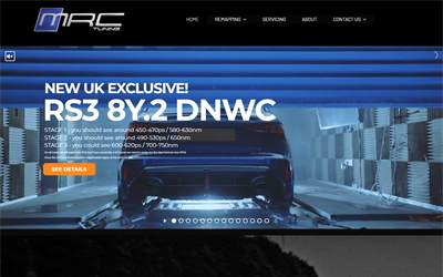 Website preview for MRC Tuning