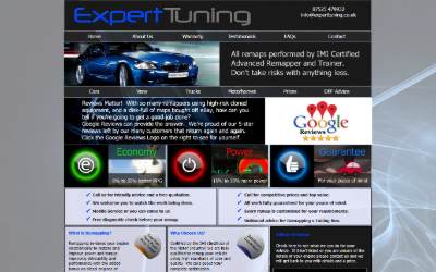 Website preview for Expert Tuning