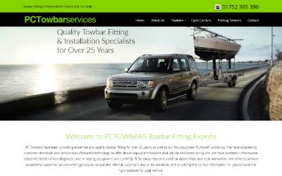 Website preview for Pc Towbar Services