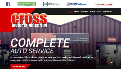 Website preview for Cross Motor Engineering