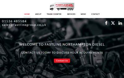 Website preview for Fastline Group Limited