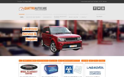 Website preview for Quattro Autocare