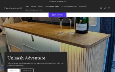 Website preview for Pimpmycamper Ltd