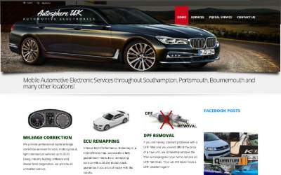 Website preview for Autosphere UK