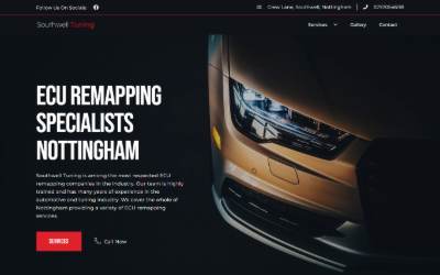 Website preview for Southwell Tuning