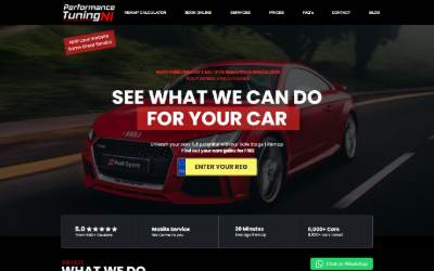 Website preview for Performance Tuning Ni