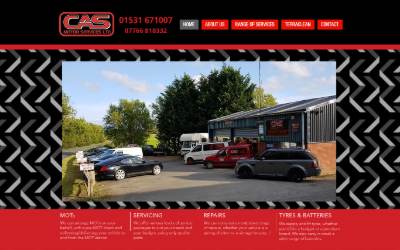 Website preview for C A S Motor Service Ltd