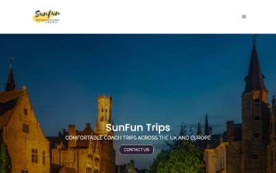 Website preview for Sunfun Group