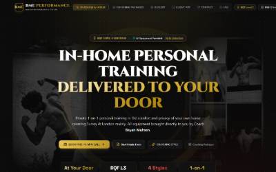 Website preview for BME Performance