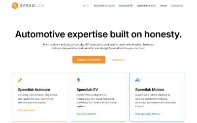 Website preview for Speed Lab Group