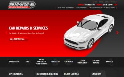 Website preview for Autospec Motors LTD