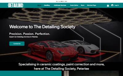 Website preview for The Detailing Society Ltd