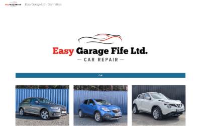Website preview for Easy Garage
