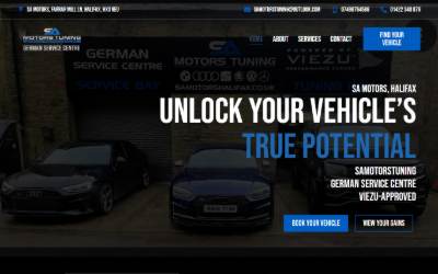 Website preview for SA Motors Tuning