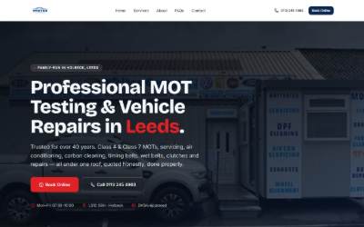 Website preview for West Yorkshire Remaps/Whites Garage