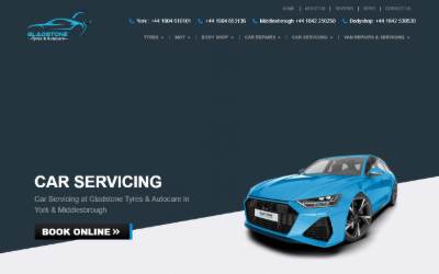 Website preview for Gladstone Garage
