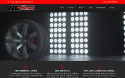 Website preview for DC Tuning