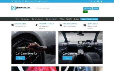 Website preview for Glimmermann Products