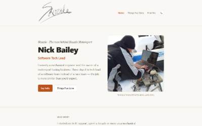 Website preview for Skuzzle Motorsport