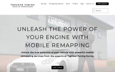 Website preview for Top Gear Tuning Surrey