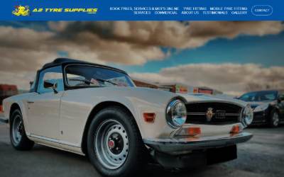 Website preview for A2 TYRES SUPPLIES LTD