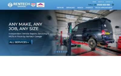 Website preview for Rentech Repairs Ltd