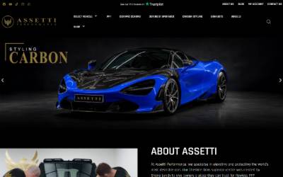 Website preview for Assetti Performance