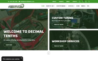Website preview for Decimal Tenths