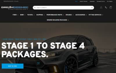 Website preview for Dreamscience Motorsport