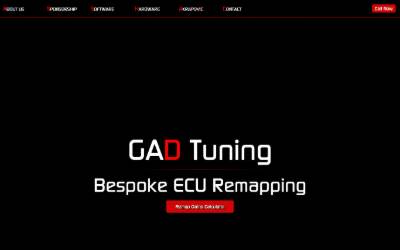 Website preview for GAD Tuning