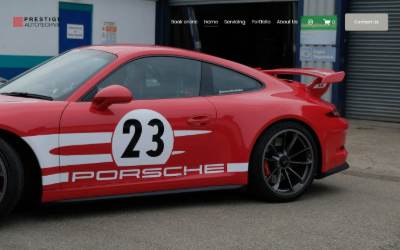 Website preview for Prestige Autotechnik Ltd