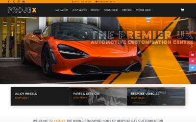 Website preview for Projex Design UK