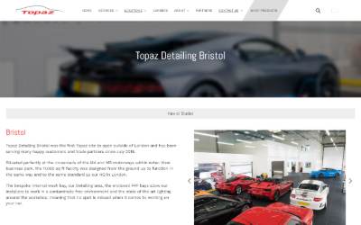 Website preview for Topaz Bristol