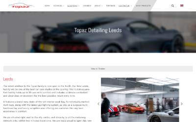 Website preview for Topaz Leeds