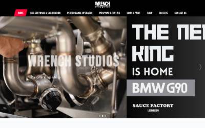 Website preview for Wrench Studios