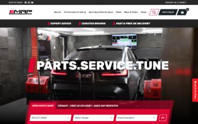Website preview for Motorsport and Performance (Hardware Only)