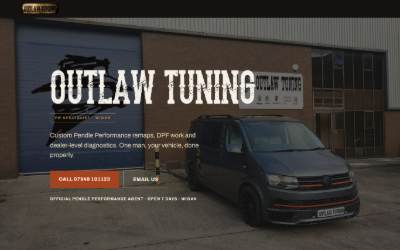 Website preview for Outlaw Tuning