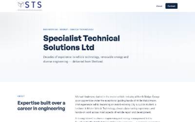 Website preview for Specialist Technical Solutions Ltd