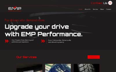 Website preview for EMP Performance