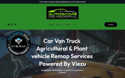 Website preview for Autoscope Fleet Installations Ltd