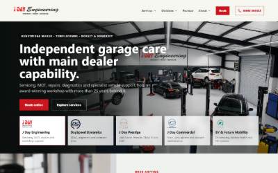 Website preview for J Day Engineering LTD