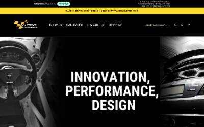 Website preview for K-Tec Racing