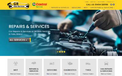 Website preview for G R Auto Services Ltd