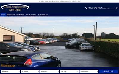 Website preview for Derek Glasgow Motors