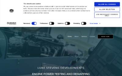 Website preview for Luke Stevens Developments