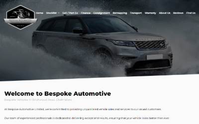 Website preview for Bespoke Automotive LTD
