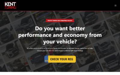 Website preview for Kent Tuning