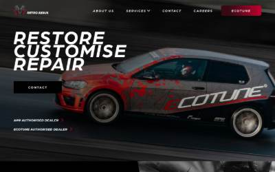 Website preview for Retro Resus