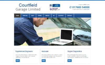 Website preview for Courtfield Garage Ltd
